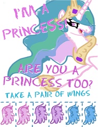 Size: 2561x3314 | Tagged: safe, artist:pixelkitties, princess celestia, alicorn, pony, g4, female, flyer, i'm a princess are you a princess too?, mare, solo, wings