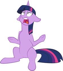 Size: 3085x3473 | Tagged: safe, artist:fufik, twilight sparkle, pony, equestria girls, g4, exploitable meme, female, ponified, simple background, solo, twiscream, vector, white background