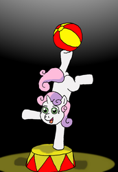 Size: 1277x1861 | Tagged: safe, artist:merkleythedrunken, sweetie belle, g4, circus, female, solo