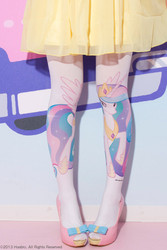 Size: 400x600 | Tagged: safe, princess celestia, g4, clothes, customized toy, irl, photo, print clothing, socks, stockings, tights