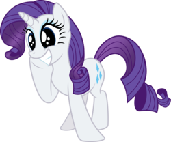 Size: 5404x4500 | Tagged: safe, artist:vaderpl, rarity, g4, absurd resolution, dilated pupils, female, simple background, so fucking happy, solo, transparent background, vector