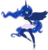 Size: 1024x1074 | Tagged: dead source, safe, artist:katze2012, princess luna, anthro, g4, ballerina, female, simple background, solo, transparent background, vector