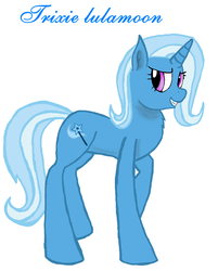 Size: 4789x5951 | Tagged: safe, artist:beatlesguy, trixie, pony, unicorn, g4, absurd resolution, chest fluff, female, mare, smiling, solo