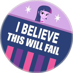 Size: 552x552 | Tagged: safe, edit, twilight sparkle, equestria girls, g4, button, equestria girls drama, i believe in x