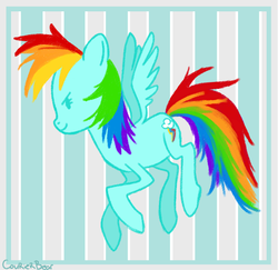 Size: 703x684 | Tagged: safe, artist:courierbear, rainbow dash, g4, female, solo