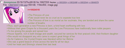 Size: 744x288 | Tagged: safe, princess cadance, g4, /mlp/, 4chan, 4chan screencap, greentext, headcanon, text