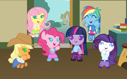 Size: 4800x3000 | Tagged: safe, artist:beavernator, applejack, fluttershy, pinkie pie, rainbow dash, rarity, twilight sparkle, earth pony, pegasus, pony, unicorn, equestria girls, g4, my little pony equestria girls, age regression, babity, baby, baby dash, baby pie, baby pony, babyjack, babylight sparkle, babyshy, beavernator is trying to murder us, best pony, bipedal, clothes, cute, daaaaaaaaaaaw, dashabetes, diapinkes, equestria babies, equestria girls outfit, equestria girls ponified, female, filly, foal, hnnng, human pony applejack, human pony dash, human pony fluttershy, human pony pinkie pie, human pony rarity, jackabetes, mane six, ponified, raribetes, shyabetes, skirt, sweet dreams fuel, twiabetes, weapons-grade cute