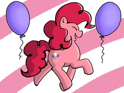 Size: 2560x1920 | Tagged: safe, artist:3dapple, pinkie pie, earth pony, pony, g4, balloon, female, solo