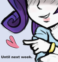 Size: 600x650 | Tagged: safe, artist:livesmutanon, rarity, comic:based anon, equestria girls, g4, /mlp/, colored, heart, solo