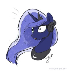 Size: 765x792 | Tagged: safe, artist:joieart, princess luna, gamer luna, g4, female, solo