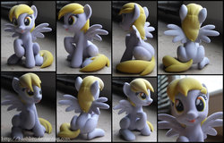 Size: 1116x715 | Tagged: safe, artist:hashbro, derpy hooves, pegasus, pony, g4, 3d, 3d print, awesome, customized toy, cute, derpabetes, female, figure, happy, mare, model, photo, shapeways, shut up and take my money