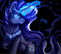 Size: 900x800 | Tagged: safe, artist:inuhoshi-to-darkpen, idw, nightmare rarity, g4, spoiler:comic, female, solo