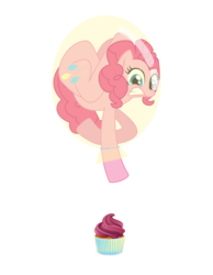 Size: 1024x1320 | Tagged: safe, artist:lizziebax, pinkie pie, g4, balloon, cupcake, pinkie pie trapped in a balloon, then watch her balloons lift her up to the sky