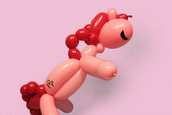 Size: 600x400 | Tagged: safe, artist:jolinnar, pinkie pie, balloon pony, g4, balloon, balloon animal