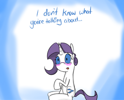 Size: 1225x990 | Tagged: safe, artist:theponybard, rarity, g4, askteenagerarity, blushing, female, solo, tumblr