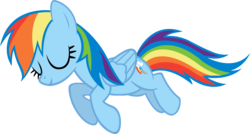 Size: 11218x6011 | Tagged: safe, artist:ponyengineer, rainbow dash, g4, absurd resolution, female, simple background, sleeping, solo, transparent background, vector
