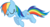 Size: 11218x6011 | Tagged: safe, artist:ponyengineer, rainbow dash, g4, absurd resolution, female, simple background, sleeping, solo, transparent background, vector