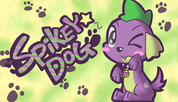 Size: 770x443 | Tagged: safe, artist:panyang-panyang, spike, dog, tumblr:spike-in-weirdworld, equestria girls, g4, paw prints, spike the dog, tumblr