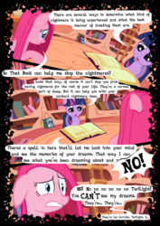 Size: 744x1052 | Tagged: safe, artist:mashuga31, pinkie pie, twilight sparkle, fanfic:silent ponyville, g4, comic, pinkamena diane pie