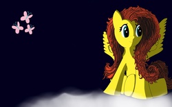 Size: 1728x1080 | Tagged: safe, artist:sergey-whooves, fluttershy, g4, cloud, cutie mark