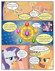 Size: 612x792 | Tagged: safe, artist:newbiespud, edit, edited screencap, screencap, applejack, fluttershy, pinkie pie, rarity, twilight sparkle, earth pony, pegasus, pony, unicorn, comic:friendship is dragons, friendship is magic, g4, my little pony: friendship is magic, book, comic, elements of harmony, female, mare, screencap comic, unicorn twilight