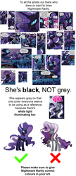 Size: 3000x6913 | Tagged: safe, idw, fluttershy, jerome, larry, nightmare rarity, pinkie pie, shadowfright, twilight sparkle, nightmare forces, g4, spoiler:comic, guide, meta, nightmare creature, nightmare grayity, text, unnamed character, unnamed nightmare forces