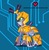 Size: 626x639 | Tagged: safe, artist:ladypixelheart, robot, crossover, medabots, medarot, metabee, ponified