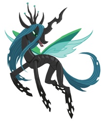 Size: 500x567 | Tagged: safe, artist:etall, queen chrysalis, changeling, changeling queen, g4, female, solo