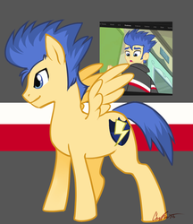 Size: 668x774 | Tagged: safe, artist:vertizontal, flash sentry, pegasus, pony, equestria girls, g4, brad, equestria girls ponified, ponified