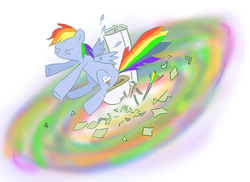 Size: 3501x2550 | Tagged: safe, artist:beaverblast, rainbow dash, pegasus, pony, g4, but why, diarrhea, explosive diarrhea, fart, female, pooping, rainbow poop, rainbowrrhea, scat, sitting on toilet, solo, toilet, wat