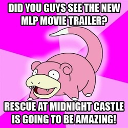 Size: 500x500 | Tagged: safe, slowpoke (pokémon), equestria girls, g1, g4, rescue at midnight castle, meme, pokémon, slowpoke