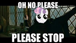 Size: 599x336 | Tagged: safe, sweetie belle, g4, harry potter (series), severus snape