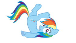 Size: 1600x900 | Tagged: safe, artist:totalcrazyness101, rainbow dash, pegasus, pony, g4, female, mare, simple background, solo, transparent background, vector, wingless