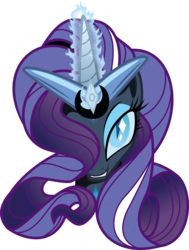 Size: 4544x6000 | Tagged: safe, artist:brisineo, nightmare rarity, g4, spoiler:comic, absurd resolution, simple background, transparent background, vector