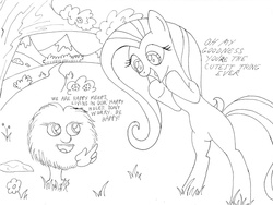 Size: 1202x904 | Tagged: safe, artist:the-ross, fluttershy, g4, meep, quest for glory, so you want to be a hero, spielburg