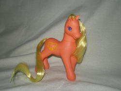 Size: 640x480 | Tagged: safe, photographer:lancer, tender nuzzles, earth pony, pony, g2, female, irl, mare, photo, solo, toy