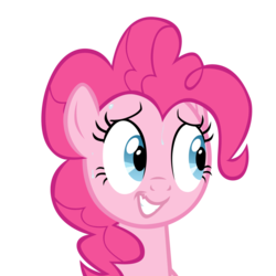 Size: 900x900 | Tagged: safe, artist:aibotnya, pinkie pie, g4, face, female, simple background, solo, transparent background, vector