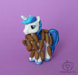 Size: 500x479 | Tagged: safe, artist:amandkyo-su, shining armor, friendship is witchcraft, g4, corndog, outfit made of corndogs, toy