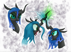 Size: 1300x957 | Tagged: safe, artist:martian, queen chrysalis, oc, changeling, changeling queen, g4, anaxa, female