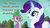 Size: 640x360 | Tagged: safe, edit, edited screencap, screencap, rarity, spike, dragon, pony, unicorn, a dog and pony show, g4, my little pony: friendship is magic, season 1, derp, duo, faic, female, gem, glowing horn, horn, insane pony thread, male, tumblr, war, war monkeys