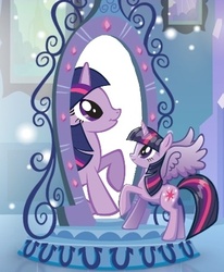 Size: 375x456 | Tagged: safe, twilight sparkle, equestria girls, g4, my little pony equestria girls, exploitable meme, magic mirror, magic mirror meme, meme, twilight is a lion, twilight sparkle (alicorn)