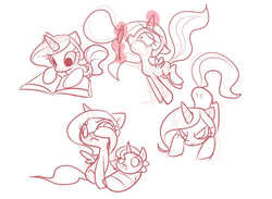 Size: 500x365 | Tagged: safe, artist:sambragg, princess celestia, g4, book, bubble, filly, reading