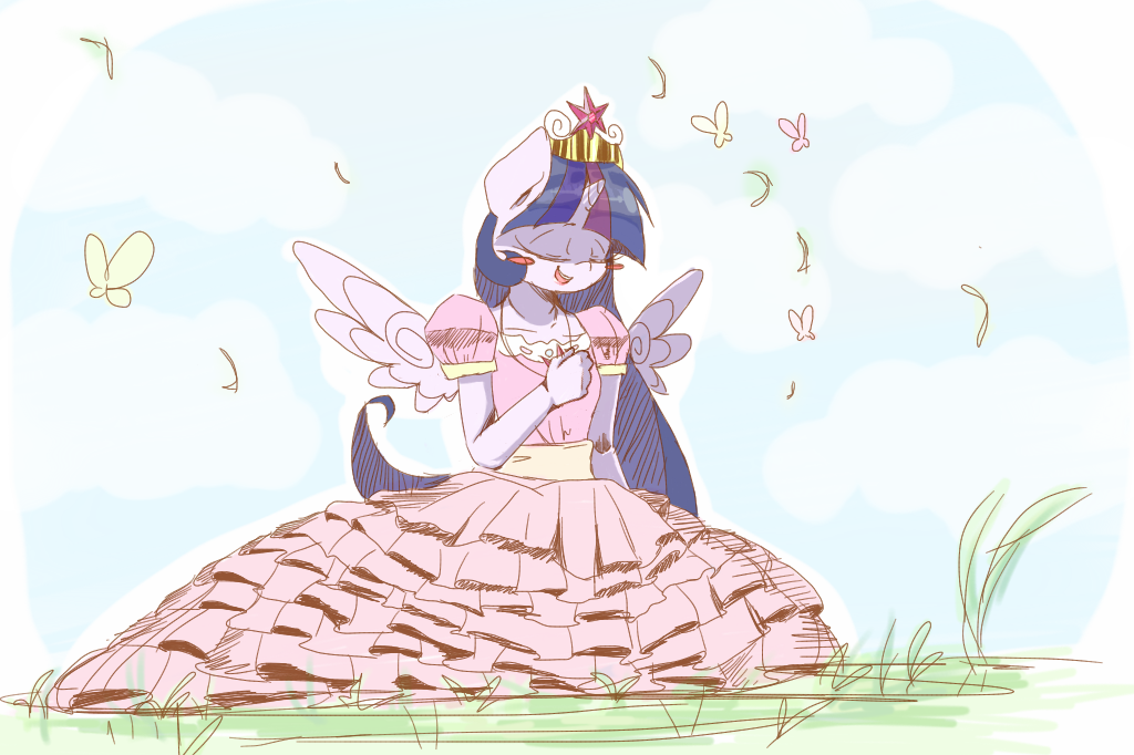 #328772 - safe, artist:black dog, twilight sparkle, butterfly, anthro ...