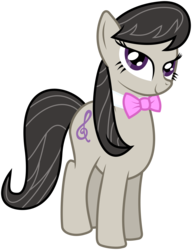 Size: 4615x6000 | Tagged: safe, artist:andypriceart, artist:masem, idw, octavia melody, earth pony, pony, g4, absurd resolution, bedroom eyes, bowtie, cutie mark, female, hooves, idw showified, mare, simple background, smiling, solo, transparent background, vector
