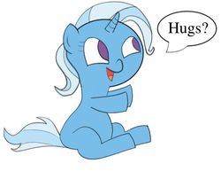 Size: 643x520 | Tagged: safe, artist:captain64, trixie, pony, unicorn, g4, baby, baby pony, baby trixie, bronybait, cute, diatrixes, female, filly, filly trixie, happy, hug, hug request, hugs needed, hugs?, mare, smiling, solo, younger