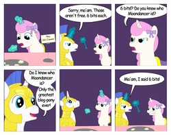 Size: 1292x1020 | Tagged: safe, artist:t-brony, twinkleshine, comic:friendship is tragic, g4, comic, comic sans, moondancer (tragic), royal guard