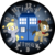 Size: 600x600 | Tagged: safe, artist:midnytesketch, derpy hooves, doctor whooves, time turner, pegasus, pony, g4, bowtie, clock, doctor who, female, fez, hat, mare, muffin, tardis