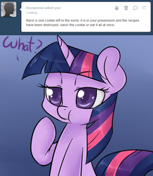 Size: 654x750 | Tagged: safe, artist:lustrous-dreams, twilight sparkle, ask filly twilight, g4, female, solo, tumblr