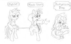 Size: 1134x704 | Tagged: safe, artist:the-ross, applejack, rainbow dash, twilight sparkle, g4, quest for glory