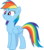 Size: 9523x10803 | Tagged: dead source, safe, rainbow dash, pegasus, pony, g4, absurd resolution, animation error, cute, dashabetes, derp, female, mare, simple background, solo, transparent background, vector